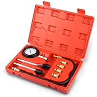 VETOMILE Caja de medidor de compresión. Set de compresor probador de compresión para todos los motores. 2 modos de test…